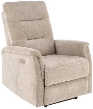 Крісло для відпочинку Halmar Jamal з функцією електричного розкладання Бежеве (5905248130739)