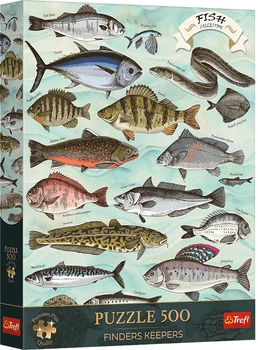 Пазл Trefl Premium Plus Finders Keepers: Риби 500 елементів 37609 (5900511376098)