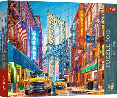 Пазл Trefl Premium Plus Tea Time: Вид на Манхеттенський міст 500 елементів 37613 (5900511376135)