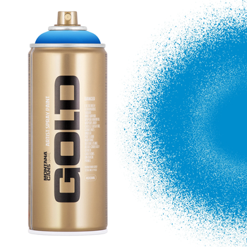 Краска флуоресцентная Montana Gold F5000 Flame Blue (Синяя) 400 мл