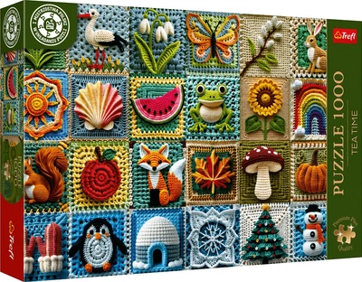 Puzzle Trefl Tea Time: Szydełkowanie - cztery pory roku 1000 elementów 12116 (5900511121162)