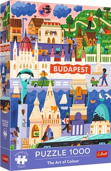 Пазл Trefl The Art of Colour: Будапешт, Угорщина 1000 елементів 12107 (5900511121070)