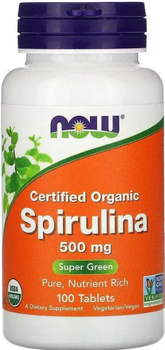 Спіруліна Now Foods Spirulina 500 мг 100 таблеток ARE-576284