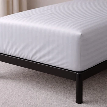 Простынь натяжная U-tek Сатин Boston Soft Grey Stripe 200х200 см (BSSG22)