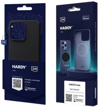 Etui plecki 3MK Hardy Case z MagSafe do Apple iPhone 15 Plus Graphite (5903108527330)