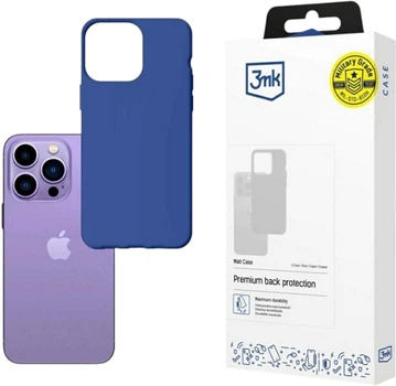 Панель 3MK Matt Case для Apple iPhone 14 Pro Чорниця (5903108476744)