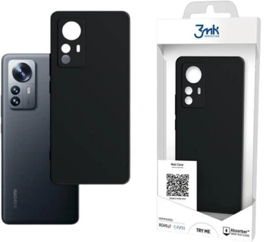 Etui plecki 3MK Matt Case do Xiaomi 12 Pro Black (5903108458290)