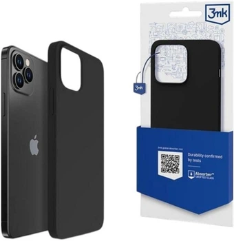 Панель 3MK Silicone Case для Apple iPhone 12 Pro Max Чорний (5903108499026)