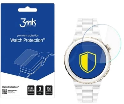 Zestaw szkieł ochronnych 3MK FlexibleGlass do Huawei GT 3 Pro Elegant Watch 43 mm 3 szt (5903108477369)