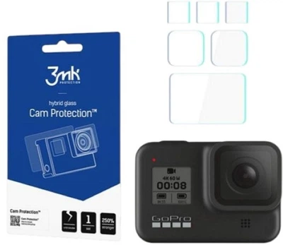 Szkło hybrydowe 3MK FlexibleGlass do GoPro Hero 8 6 szt (5903108209250)