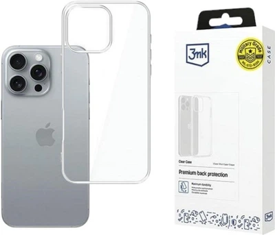 Panel 3MK Clear Case do Apple iPhone 16 Pro Transparent (5903108579544)