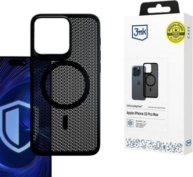 Etui 3MK COOLing MagCase do Apple iPhone 15 Pro Max Black (5903108586825)
