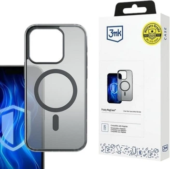 Etui 3MK Frosty MagCase do Apple iPhone 15 Pro Black (5903108596206)
