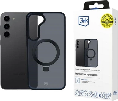 Панель 3mk Smoke Case Mag&Stand для Samsung Galaxy S24+ Black (5903108597272)