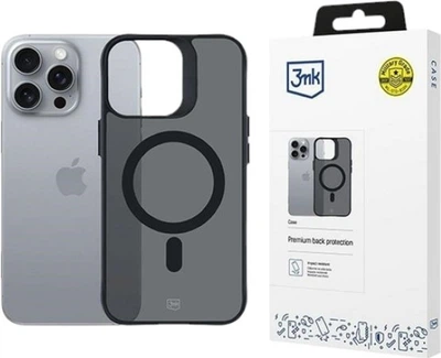 Etui 3mk Smoke MagCase do Apple iPhone 16 Pro Max Black (5903108586689)