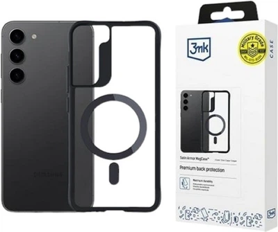 Панель 3MK Satin Armor MagCase для Samsung Galaxy S23 Plus Black + Transparent (5903108563888)