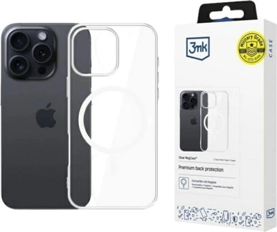 Etui 3MK Clear MagCase do Apple iPhone 16 Pro Transparent (5903108587105)
