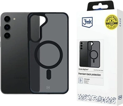Etui plecki 3MK Smoke Mag do Samsung Galaxy S23 Black (5903108563451)