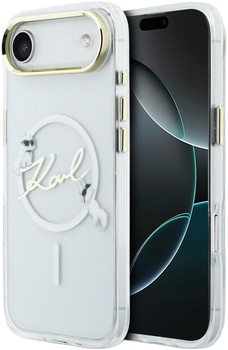 Etui Karl Lagerfeld IML Choupettes Karl  Script Logo MagSafe do Apple iPhone 17 Air Transparent (3666339606367)