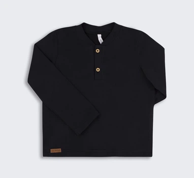 Дитяче поло з довгими рукавами для хлопчика Бембі FT12 -YX0 104 см Чорне/Сіре (47012711039.YX0)