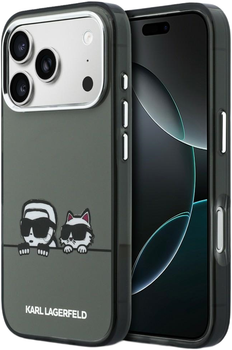 Etui Karl Lagerfeld IML KL Script Logo MagSafe do Apple iPhone 17 Pro Max Black (3666339601102)