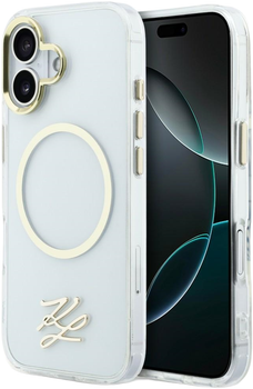 Etui Karl Lagerfeld IML KL Script Logo MagSafe do Apple iPhone 17 Transparent (3666339601553)