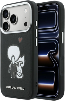 Etui Karl Lagerfeld Karl & Choupette Back Logo MagSafe do Apple iPhone 17 Pro Max Black (3666339605742)