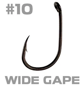 Крючек карповый #10 Wide Gape X