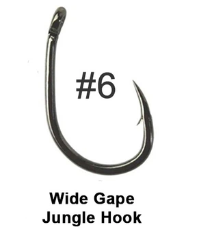 Крючек карповый JungleHook #6 wide gape