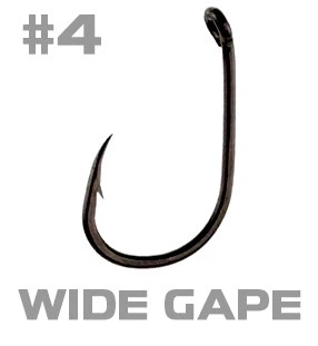 Крючек карповый #4 Wide Gape X