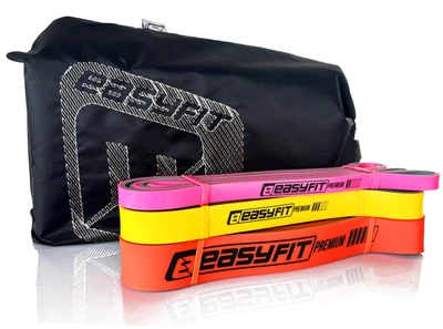 Набір двошарових резинок для підтягування EasyFit Premium 7-45 кг (3 шт) (EFIT_EF-7453s)