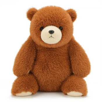 М'яка плюшева іграшка ведмедик клишоногий Hugs Baby 55 см коричневий 68211 (4821000285299)
