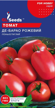 Насіння Томату Де-барао рожевий (0.1г), For Hobby, TM GL Seeds