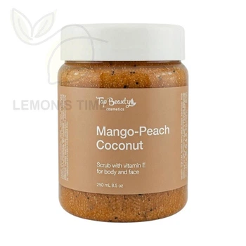 Сахарный скраб для лица и тела манго-персик Top Beauty Scrub Mango Peach 250 мл