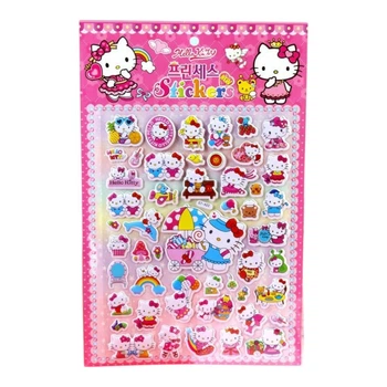 Набор объемных наклеек Hello Kitty листик 20*32 см
