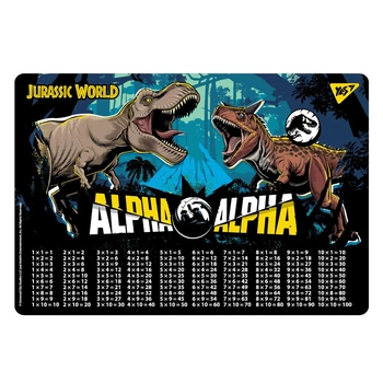 Подкладка для стола YES Jurassic World таблица умножения