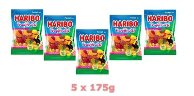 Конфети жувальні желейні HARIBO Tropifrutti тропічні фрукти 175 г. 5 x 175g