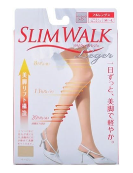 Прозрачные тонкие компрессионные колготы SlimWalk Leger