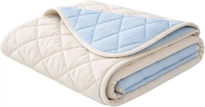 Одеяло U-tek Летнее Евро 200х220 см Охлаждающее Sateen Lux technology бежево-голубое (KCSL222)
