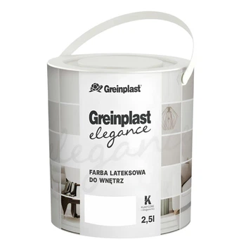 Латексна фарба Greinplast Elegance FWK02 модерністична біла 2.5 л