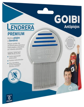 Grzebień do włosów Goibi Anti-Lice Premium Szary (8470001855114)