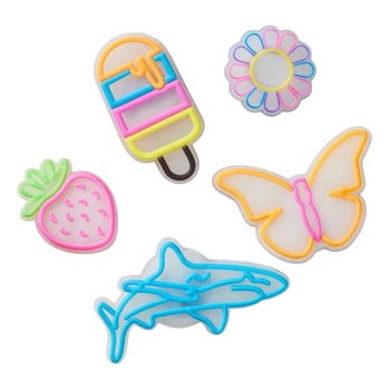 Przypinki do butów Jibbitz Lights Up Summer 5 Pack