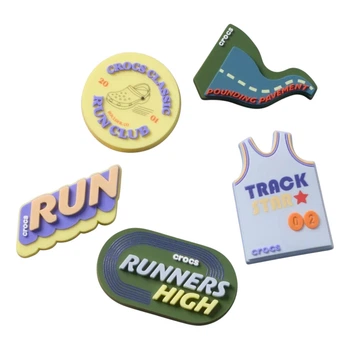 Przypinki do butów Jibbitz Run Club 5 Pack