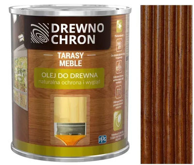 Олія для дерева Drewnochron Olej do Drewna, мербау 2,5л