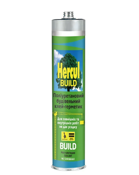 Клей-герметик Hercul BUILD поліуретановий, білий (280 мл)