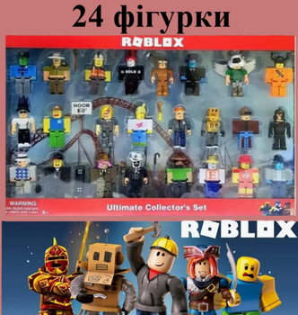 Большой набор фигурок Roblox 24 фигурки игрушечные персонажи для детей от 3 лет игровой набор