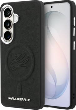 Чохол Karl Lagerfeld Embossed Ring Initials MagSafe для Samsung Galaxy S26 Plus Black (KLHMS26MPGFKLRDK)