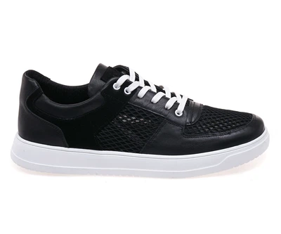 Кеди чоловічі IKOS 486-1L/BLACK LEATHER 44 Чорний