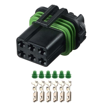 Разьем 6-кон., 15344052, 1218500 APTIV (Delphi) Америка, Корея, Япония, Buick, Cadillac, Chevrolet, Daewoo, GMC, Isuzu,