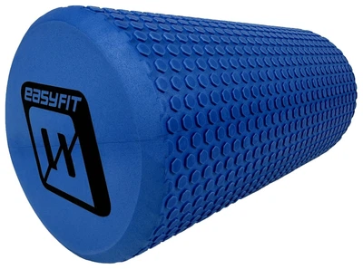 Масажний ролик EasyFit Foam Roller 30 см Бузковий (Синій)